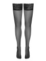 Bas autofixants noir Hold up - Cotelli Legwear