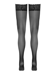 Bas autofixants noir Hold up - Cotelli Legwear