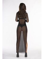 Robe longue transparente V-10679 - Axami