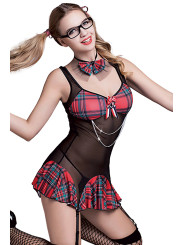 Tenue sexy étudiante  6 pièces - J Lingerie