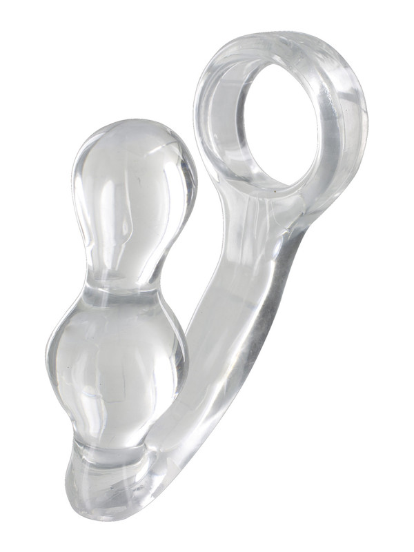Stimulateur de prostate et cockring transparent