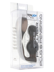 Stimulateur de prostate et cockring gris