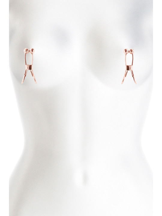 Pinces à tétons Bound rose gold