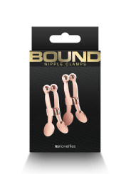 Pinces à tétons Bound rose gold