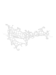 Loup blanc Croissant de lune - Makarade