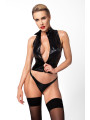 Top zippé Glam F324 vinyle et wetlook