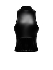 Top zippé Glam F324 vinyle et wetlook