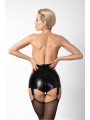 Short à jarretelles Glam F325 vinyle et wetlook