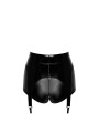 Short à jarretelles Glam F325 vinyle et wetlook