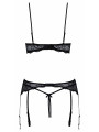 Ensemble lingerie ouverte noir - Cotelli Lingerie