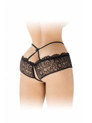 Culotte ouverte noire Celia - Fashion Secret