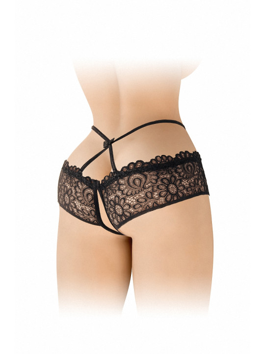 Culotte ouverte noire Celia - Fashion Secret