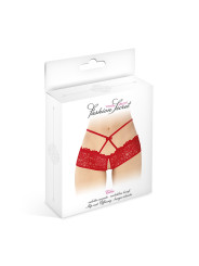 Culotte ouverte rouge Celia - Fashion Secret