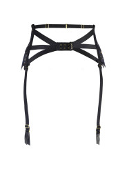 Porte-jarretelles dentelle Noir V-10362 - Axami