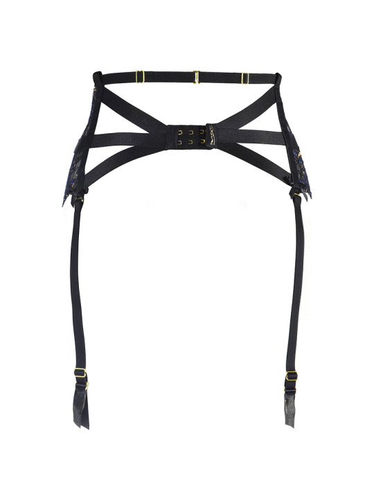Porte-jarretelles dentelle Noir V-10362 - Axami