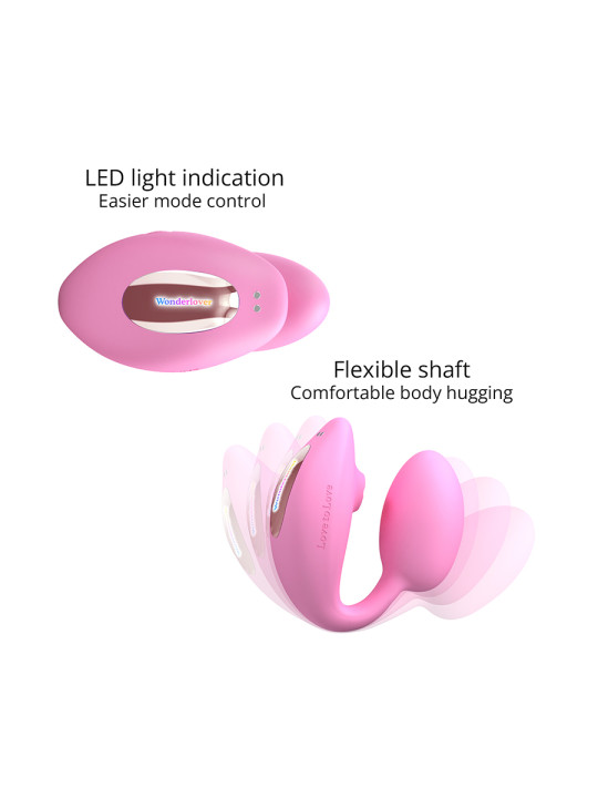 Double stimulateur Wonderlover rose - Love to Love