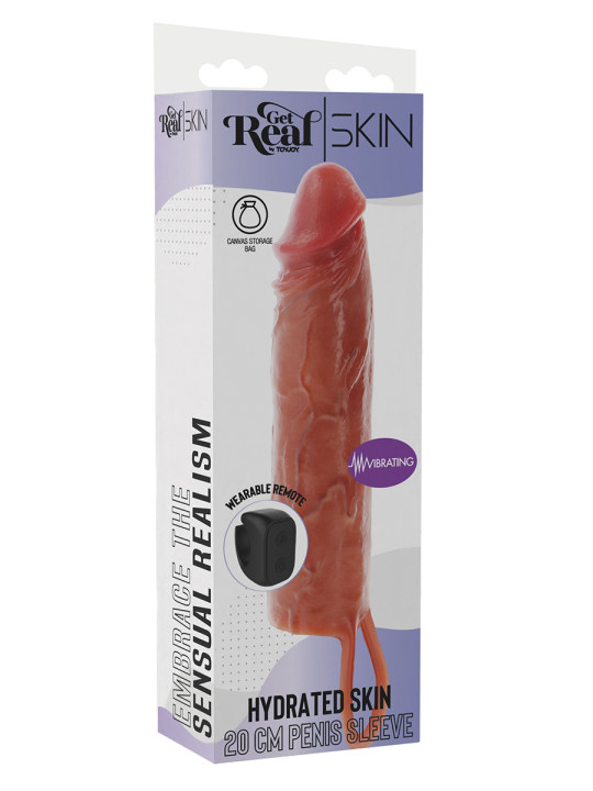 Gaine de pénis vibrante 20 cm - Toy Joy