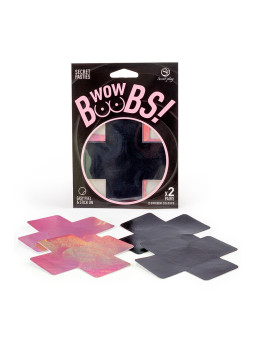 Cache-tétons croix Wow Boobs - Secret Play