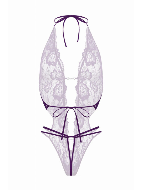 Body string ouvert Renee violet - Christine