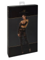 Jupe longue fendue Bondesque F360 - Noir Handmade