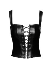 Top style corset Vixen F365 - Noir Handmade