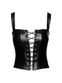 Top style corset Vixen F365 - Noir Handmade