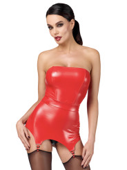 Corset à jarretelles Bombshell F368 - Noir Handmade
