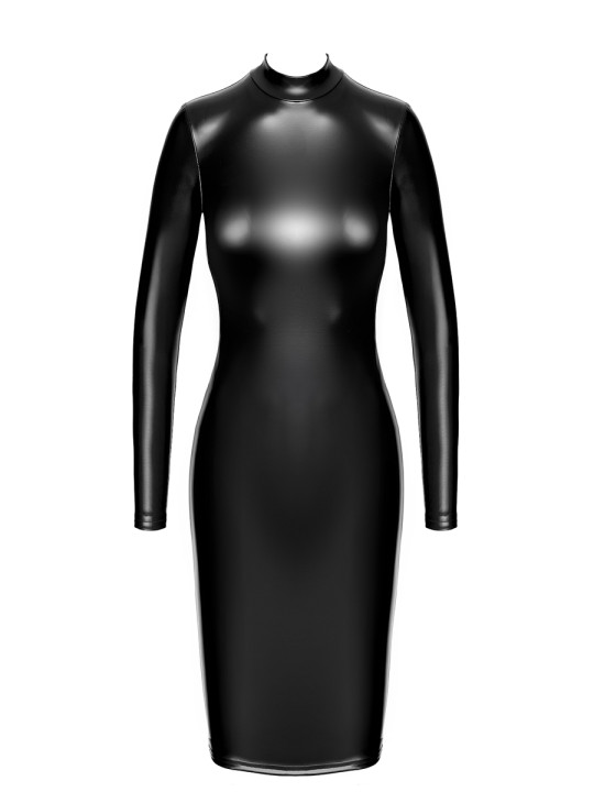 Robe fuseau Crystal F371 - Noir Handmade
