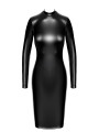Robe fuseau Crystal F371 - Noir Handmade