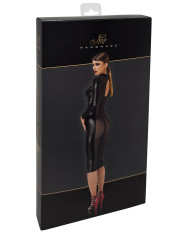Robe fuseau Crystal F371 - Noir Handmade