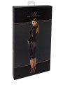 Robe fuseau Crystal F371 - Noir Handmade