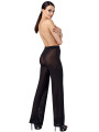 Pantalon en maille pailletée Onyx F374 - Noir Handmade