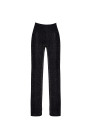 Pantalon en maille pailletée Onyx F374 - Noir Handmade