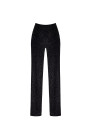 Pantalon en maille pailletée Onyx F374 - Noir Handmade