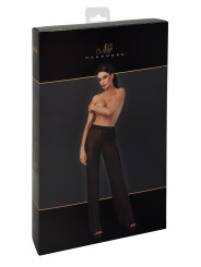 Pantalon en maille pailletée Onyx F374 - Noir Handmade