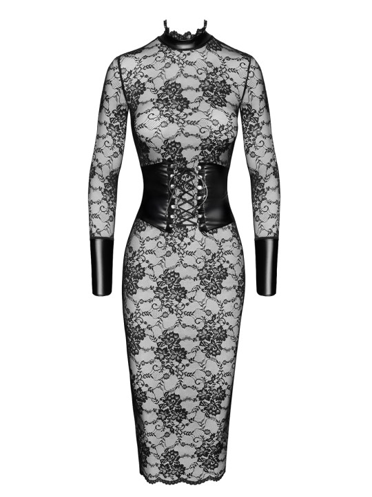 Robe corset Noirelle F375 - Noir Handmade