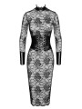 Robe corset Noirelle F375 - Noir Handmade