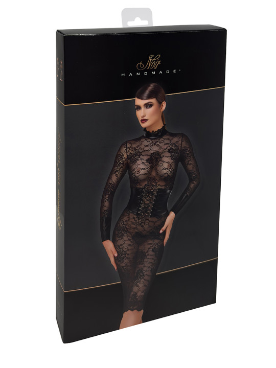 Robe corset Noirelle F375 - Noir Handmade