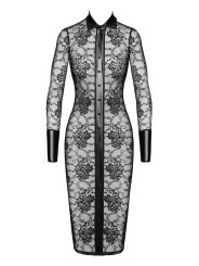 Robe fourreau Noirelle F376 - Noir Handmade