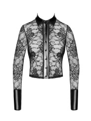 Chemise dentelle Noirelle F377 - Noir Handmade