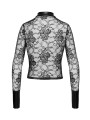 Chemise dentelle Noirelle F377 - Noir Handmade