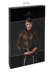 Chemise dentelle Noirelle F377 - Noir Handmade