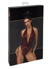 Body en tulle floqué Kink Royal F386 - Noir Handmade
