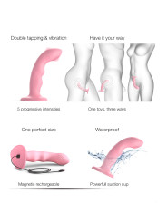 Vibro Tapping dildo wave rose - Strap on Me