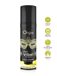 Gel d'excitation Dual Vibe Lemon Gin Tonic Liquid Vibrator